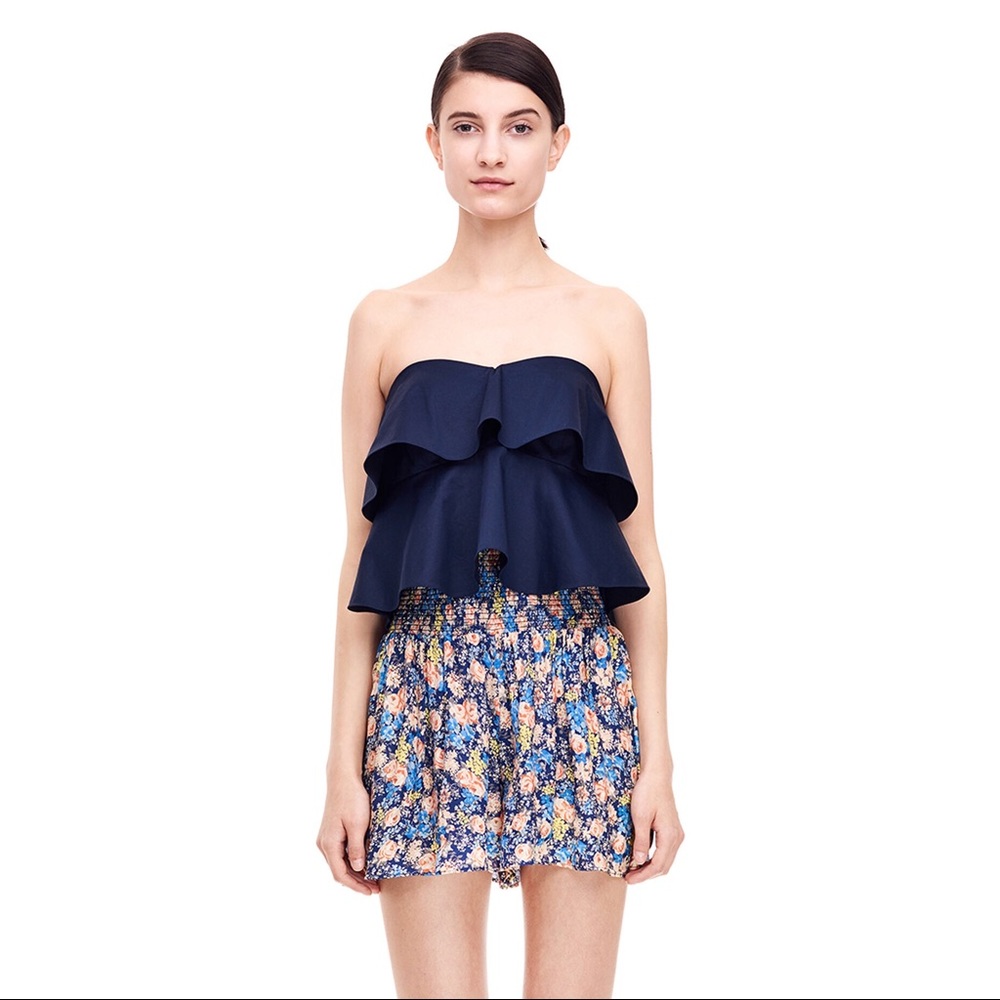 Rebecca Taylor Off The Shoulder Ruffle Top